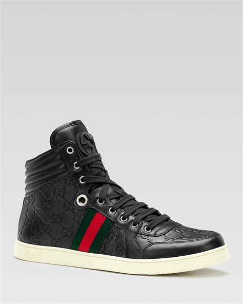 gucci high top shoes cheap|farfetch gucci hi tops.